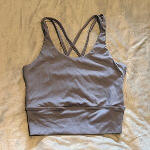 Crossback Sports Bralette - Gray
